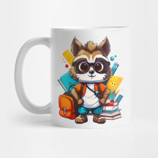 Back to School Cute Raccoon Lover First Day of School Mug